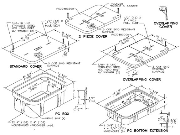 PG3048BA Quazite Box 30 X 48 ANSI Tier 22